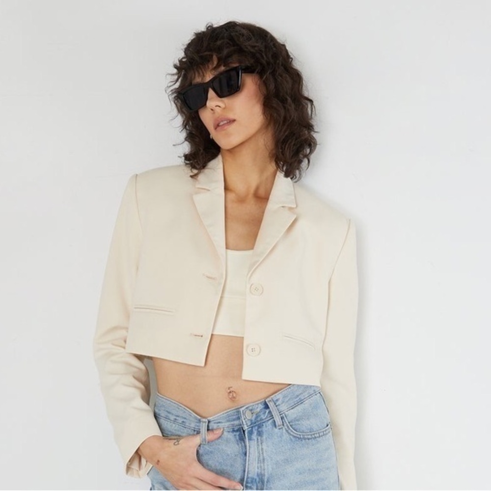 Oak + Fort Cropped Blazer